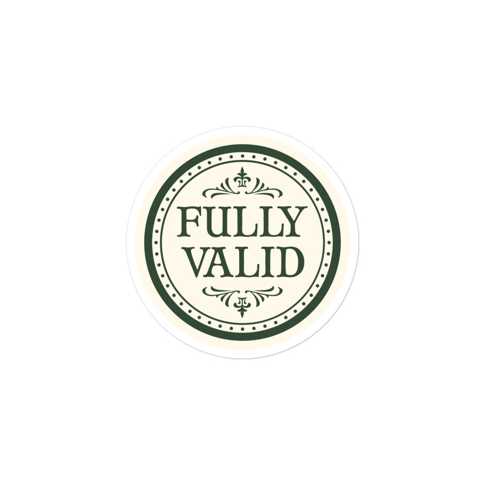 Fully Valid stickers
