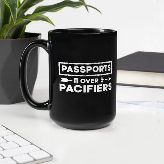 Passports over Pacifiers Mug